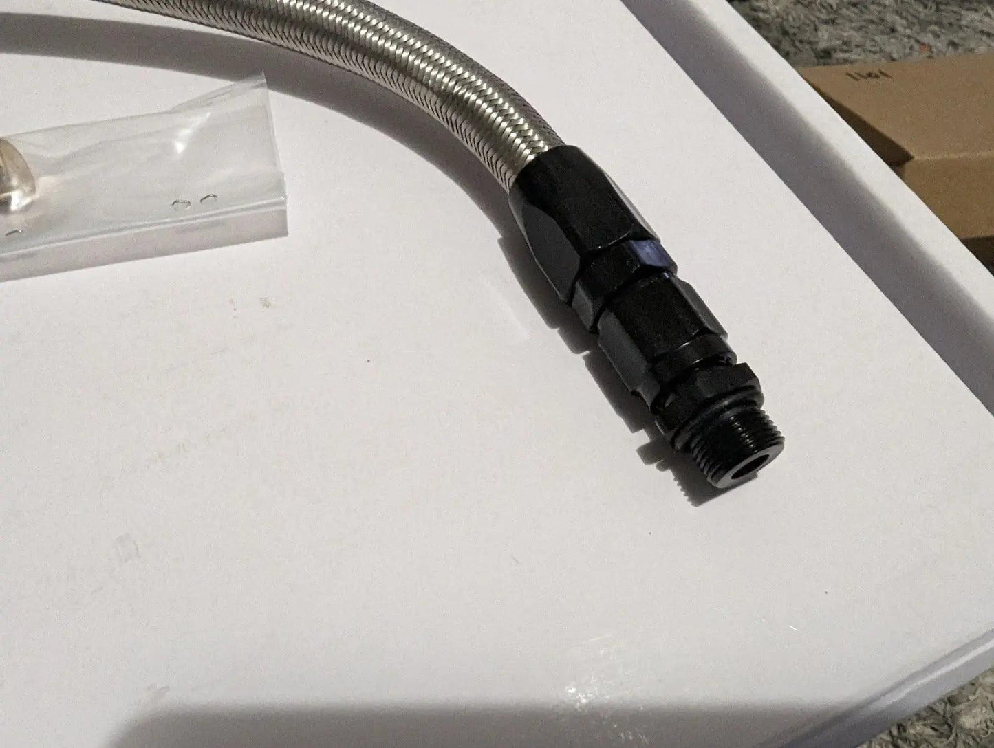 Braided Fuel Line Suit Holley Double Pumper 650dp 750dp 850dp 950dp 4150 Quick Fuel Barry grant Demon, Brawler carburator - 351 Automotive Solutions