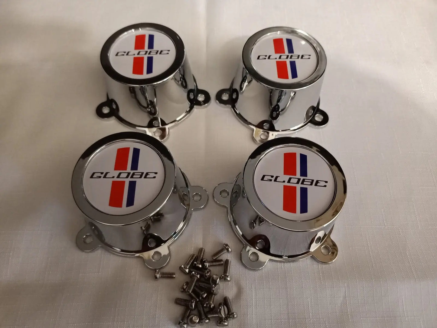 XB GT Bathurst Globe Big Hub Center Caps XC Cobra GS fairmont JG33 JG66 white