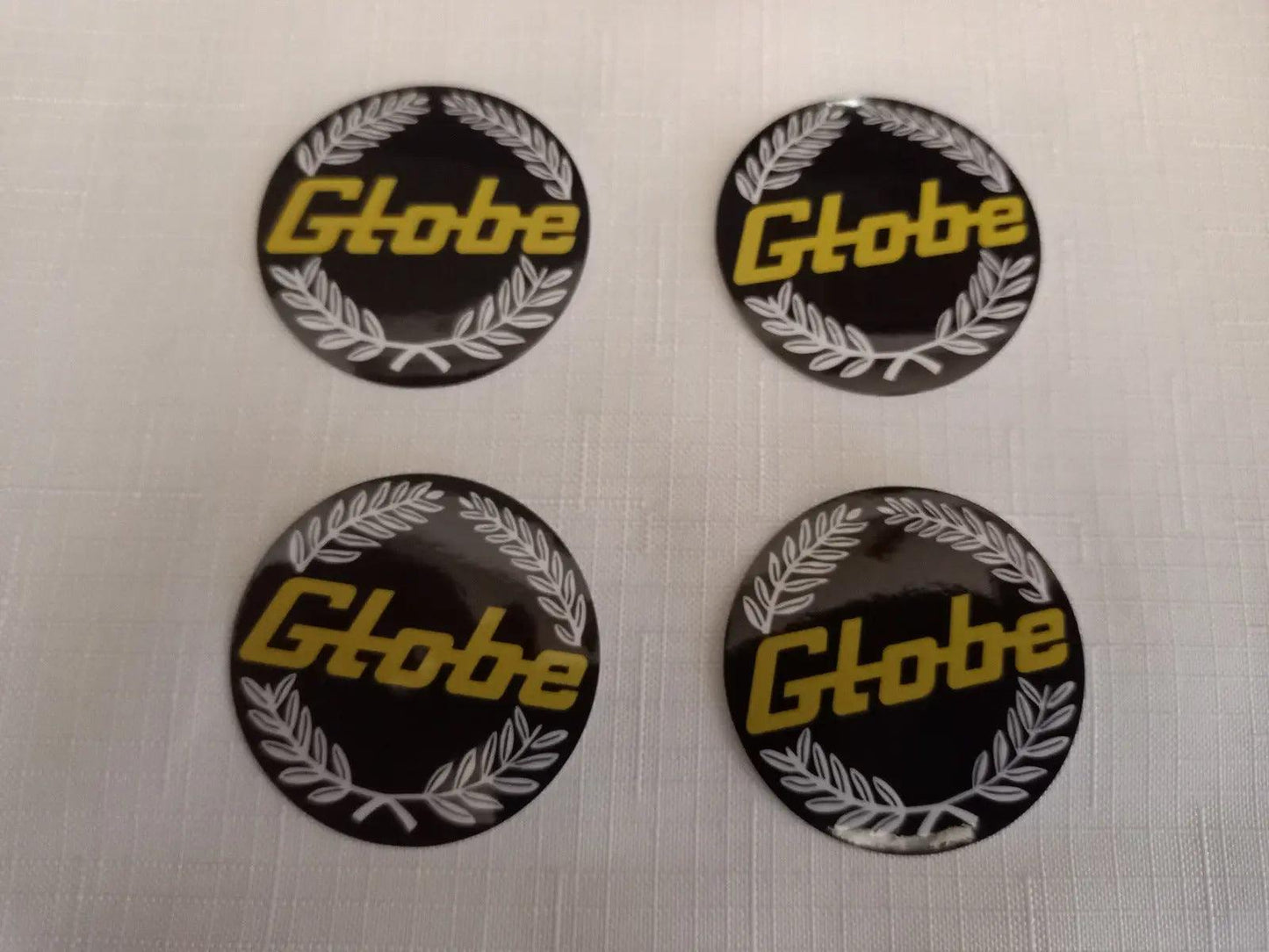 4x 45mm Bathurst Globe wheel Center Cap Decals Black XA XB GT XC cobra