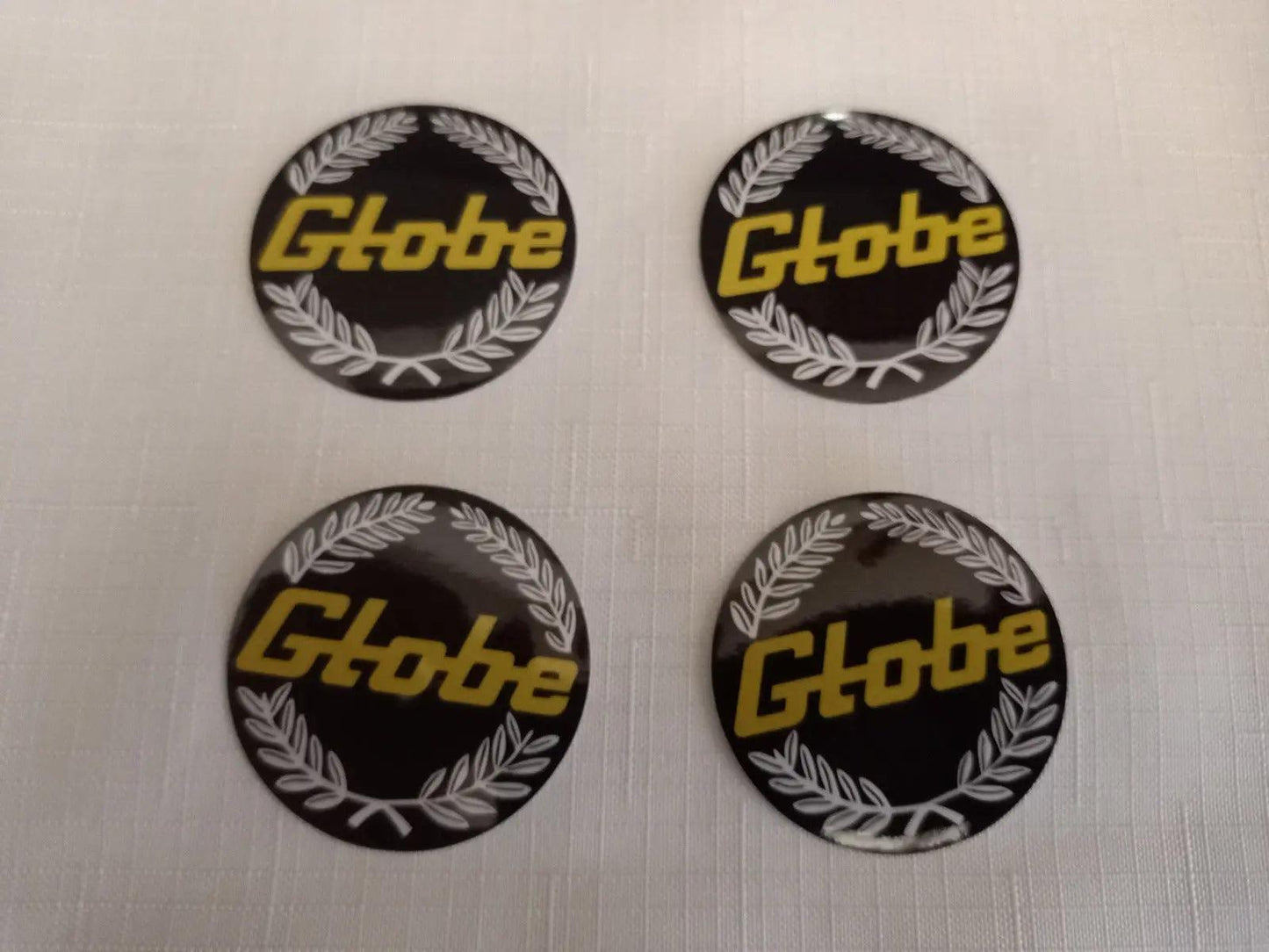 4x 45mm Bathurst Globe wheel Center Cap Decals Black XA XB GT XC cobra