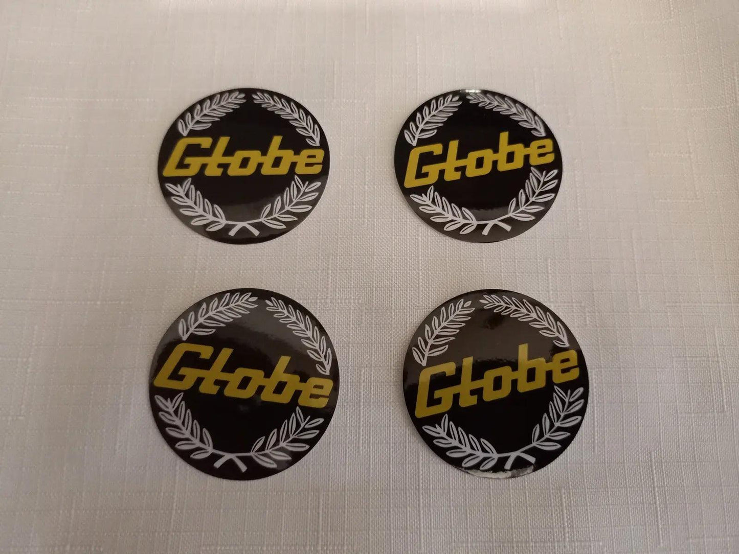 4x 45mm Bathurst Globe wheel Center Cap Decals Black XA XB GT XC cobra