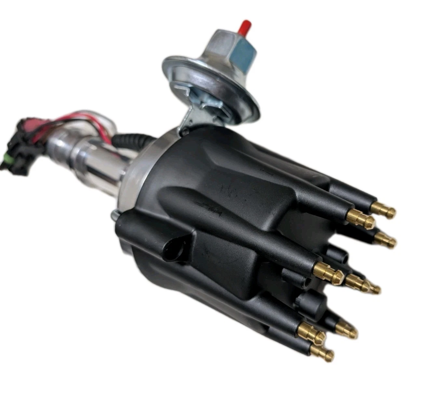 Ford 302 351 Cleveland V8 XW XY XA XB XC pro series electronic Ready-to-Run Distributor Billet with Black distributor cap