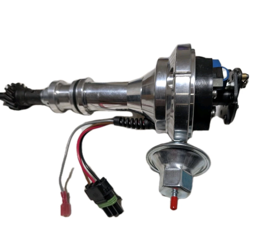 Ford 302 351 Cleveland V8 XW XY XA XB XC pro series electronic Ready-to-Run Distributor Billet with Black distributor cap
