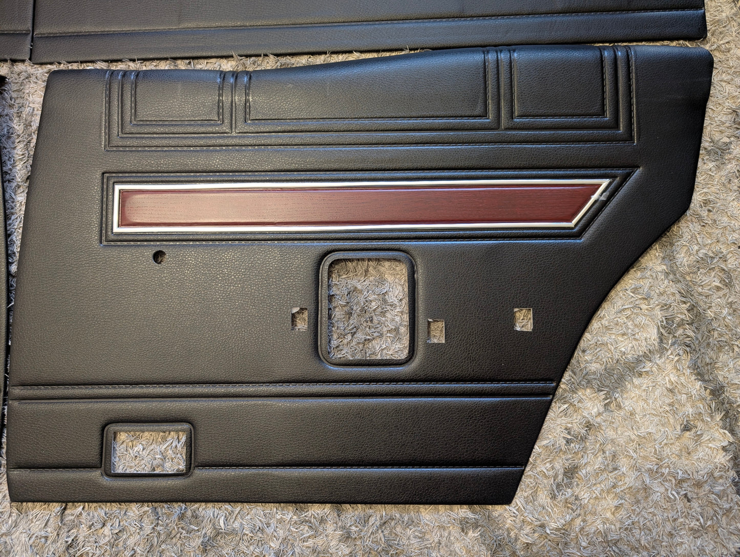 Ford Falcon XW GT or Fairmont Door Trim Set Metal Tops Repro Interior Black