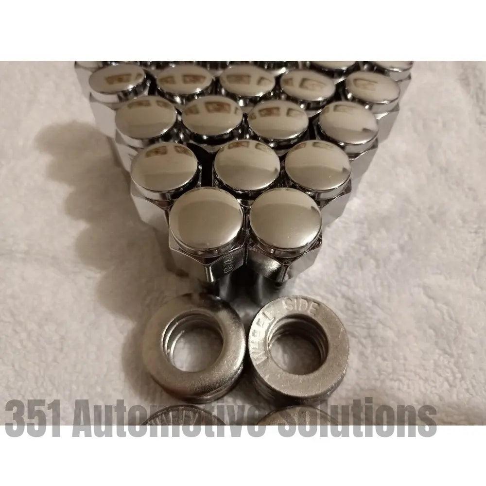 10x 1/2in UNF Nuts & Washers Cragar SS Weld Wheels centerline draglite prostar