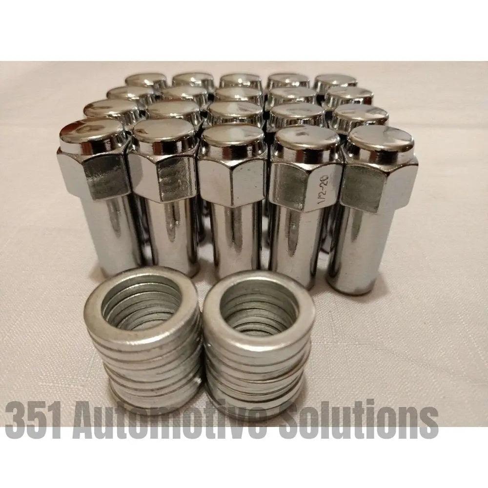 20x Bathurst Globe Wheel Nut set 1/2-20 long shank XW XY GT XA XB XC Cobra RPO 83