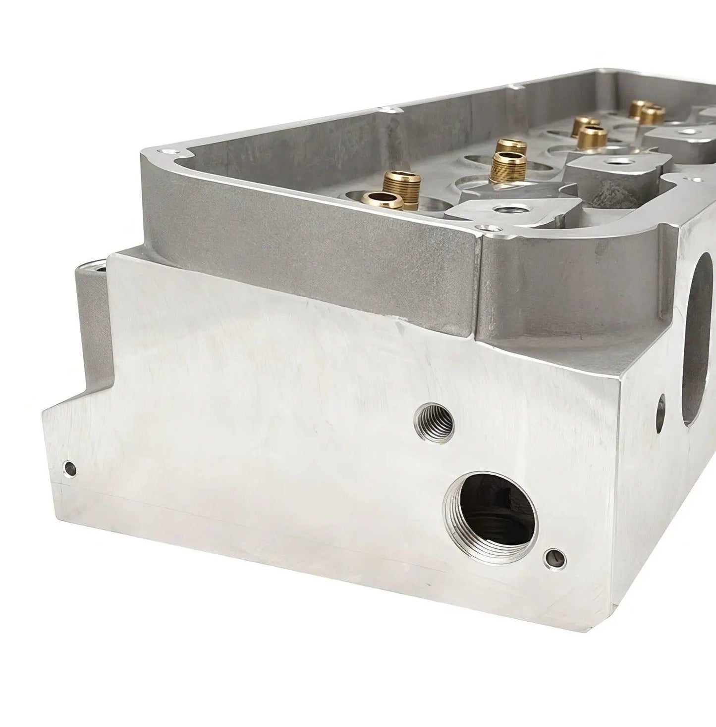 351 Cleveland Alloy Heads 2V 205cc intake runners 68cc chambers bare pair 302c 383 393 408 Cleveland cylinder heads