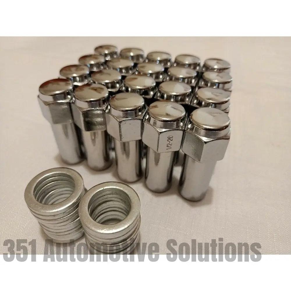 Ford 20 Weld Wheel Nuts & Washers Long Shank 1/2" UNF WE601-1416 XW XY XA XB XC