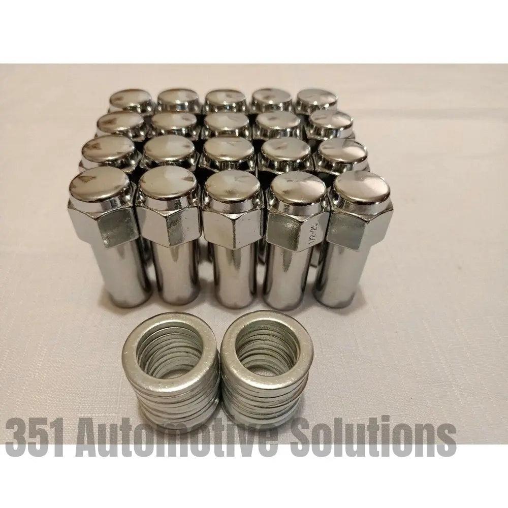 Ford 20 Weld Wheel Nuts & Washers Long Shank 1/2" UNF WE601-1416 XW XY XA XB XC