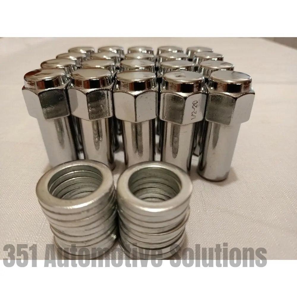 Ford 20 Weld Wheel Nuts & Washers Long Shank 1/2" UNF WE601-1416 XW XY XA XB XC