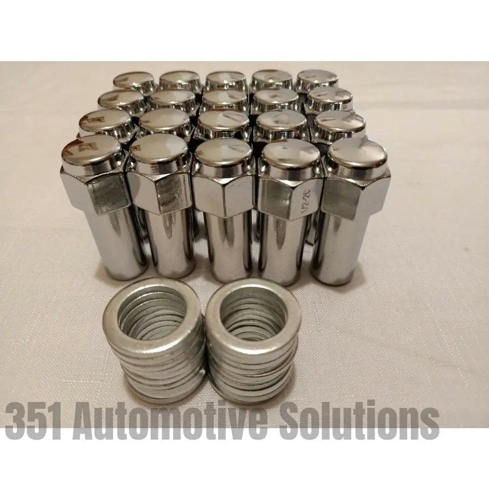 Ford 20 Weld Wheel Nuts & Washers Long Shank 1/2" UNF WE601-1416 XW XY XA XB XC