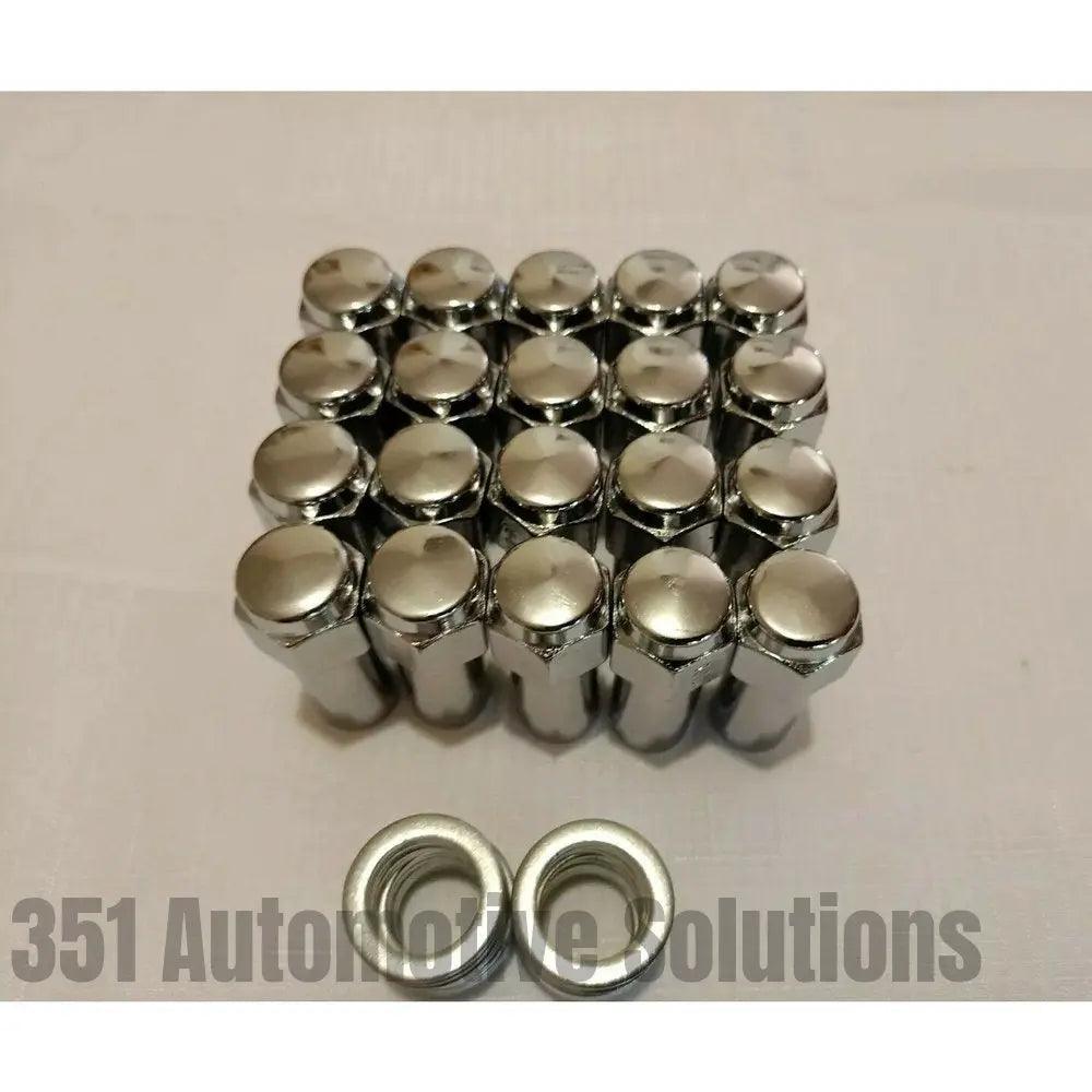 Ford 20 Weld Wheel Nuts & Washers Long Shank 1/2" UNF WE601-1416 XW XY XA XB XC