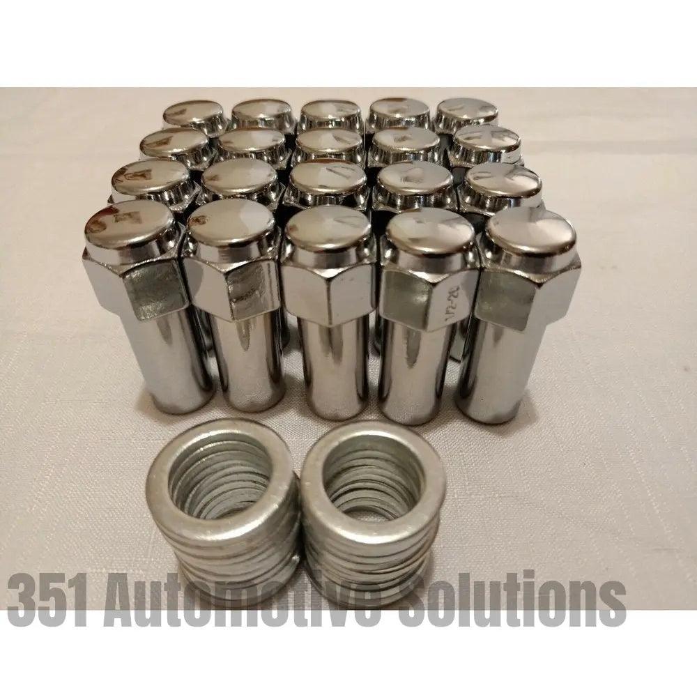 Ford 20 Weld Wheel Nuts & Washers Long Shank 1/2" UNF WE601-1416 XW XY XA XB XC
