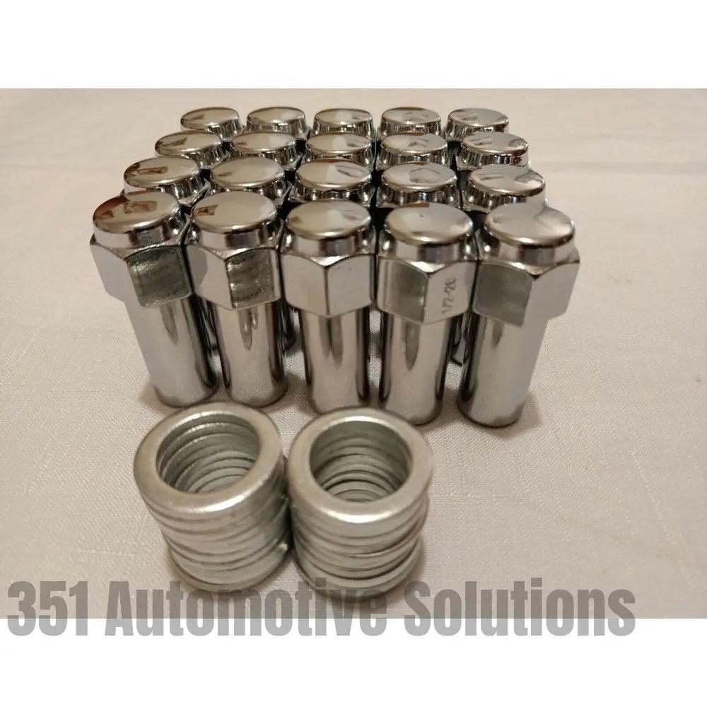 Ford 20 Weld Wheel Nuts & Washers Long Shank 1/2" UNF WE601-1416 XW XY XA XB XC