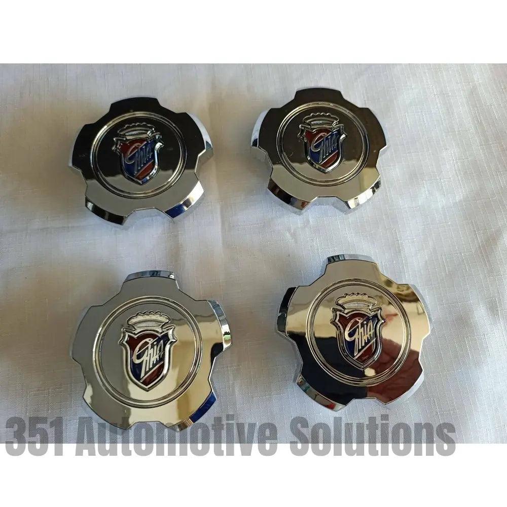 Ford Falcon XD XE XF EA Fairmont Ghia SnowFlake Center Caps minor scratches