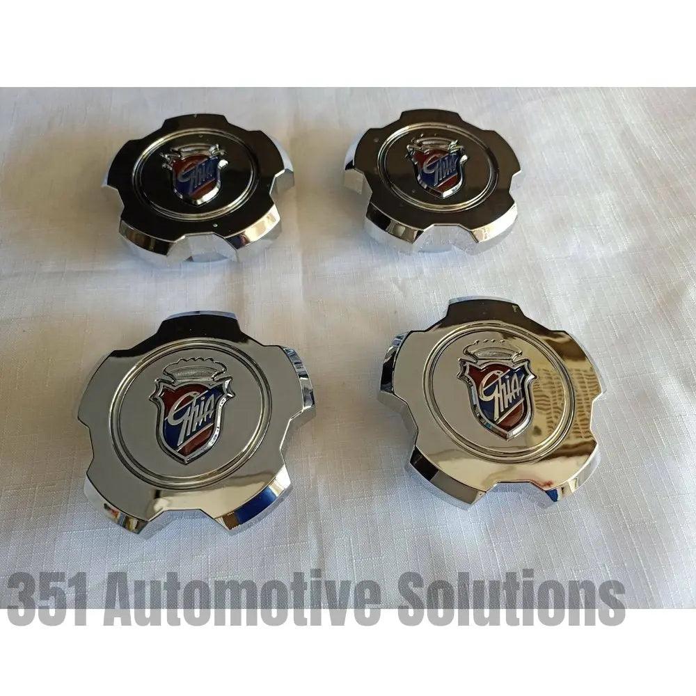 Ford Falcon XD XE XF EA Fairmont Ghia SnowFlake Center Caps minor scratches