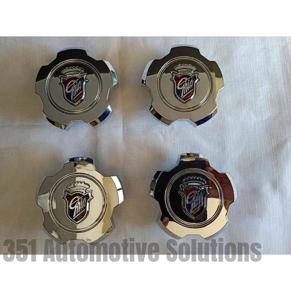 Ford Falcon XD XE XF EA Fairmont Ghia SnowFlake Center Caps minor scratches