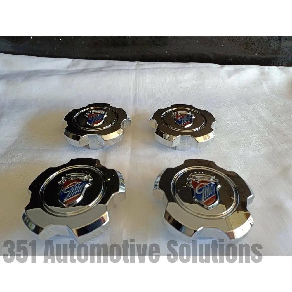 Ford Falcon XD XE XF EA Fairmont Ghia SnowFlake Center Caps minor scratches