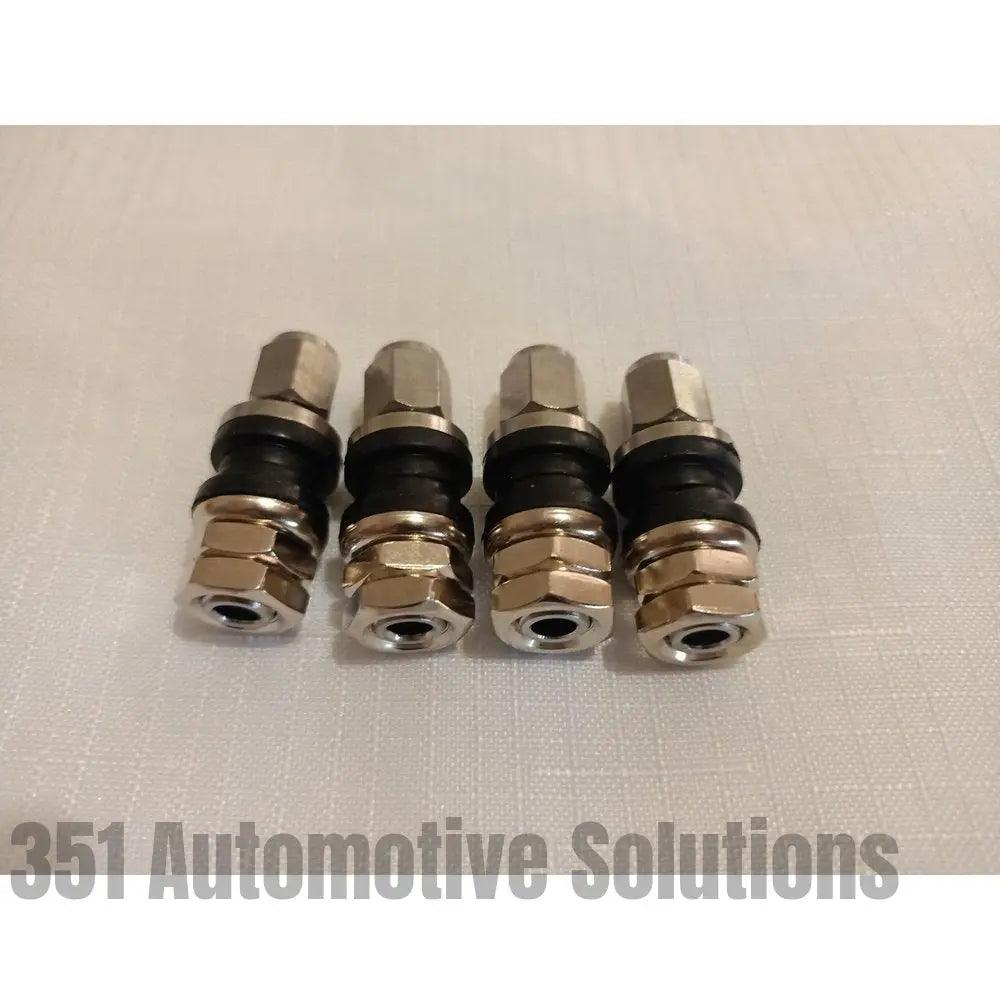 Short Chrome Tyre Valves x4 For Alloy Wheels Bathurst Globe Simmons BBS Centerline momo star
