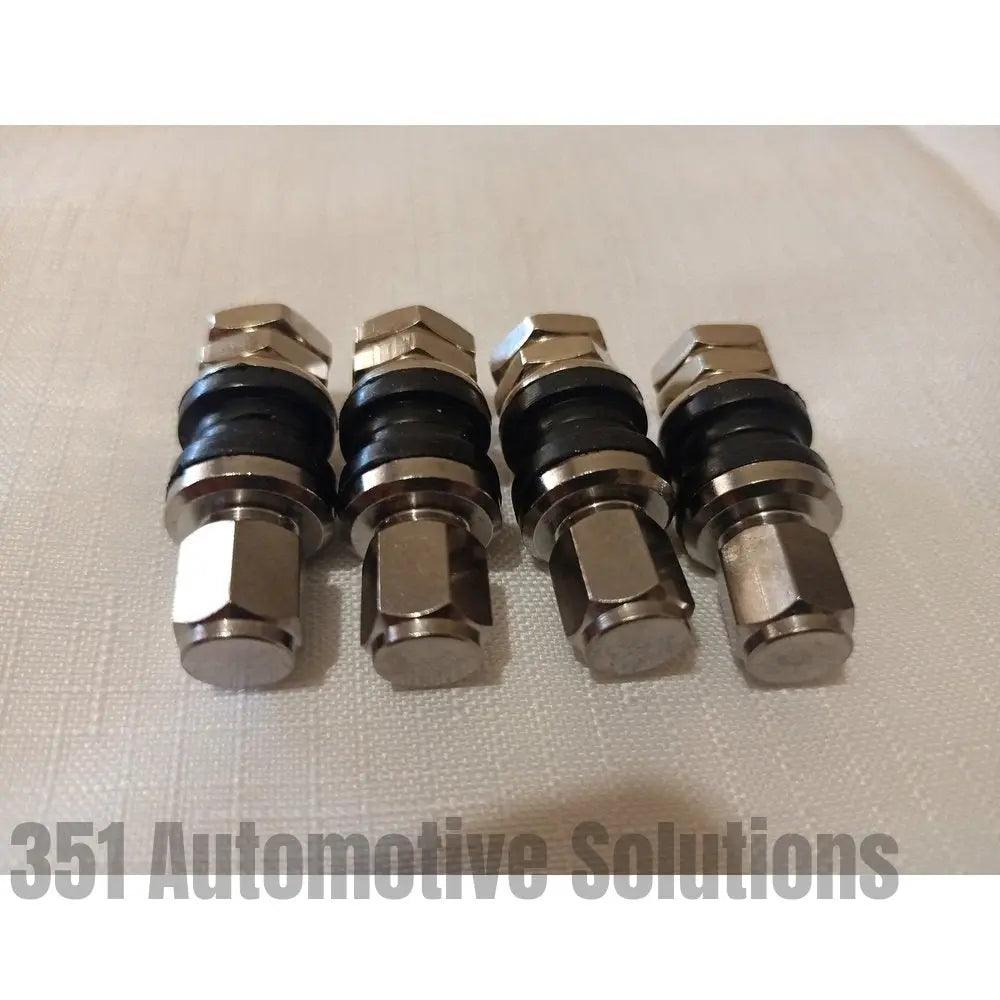Short Chrome Tyre Valves x4 For Alloy Wheels Bathurst Globe Simmons BBS Centerline momo star