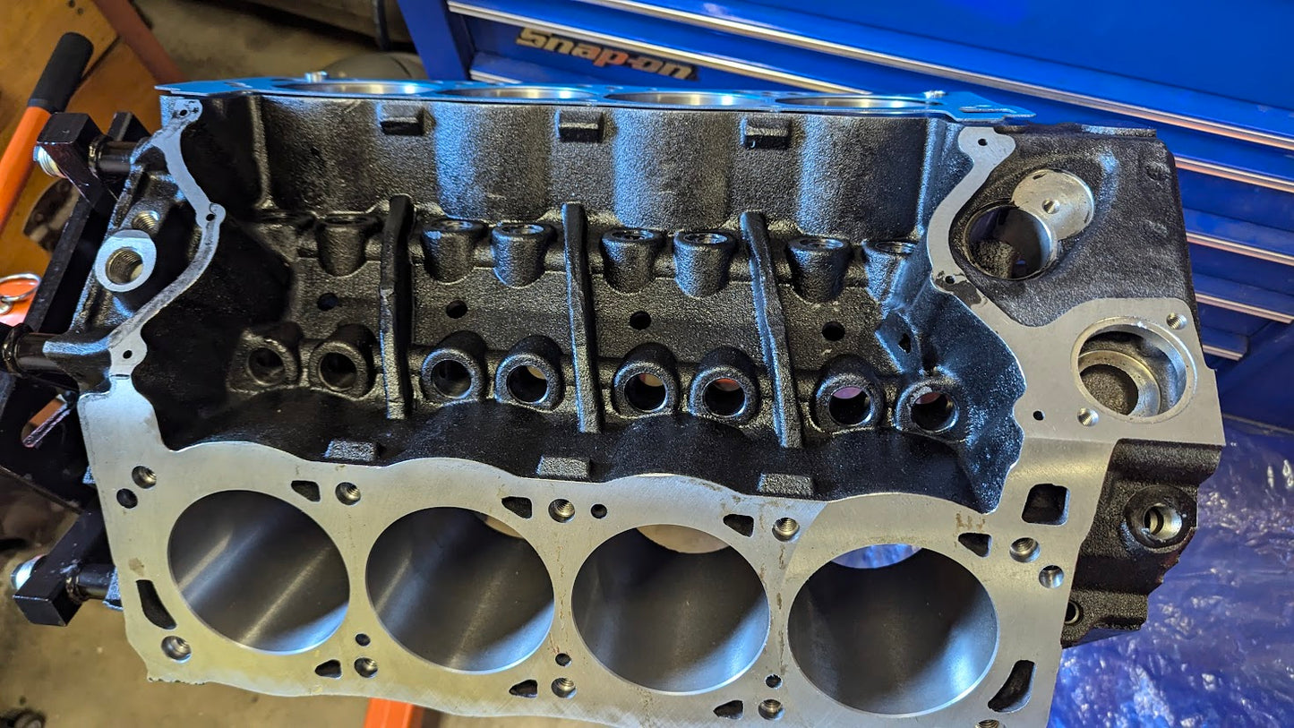 351 Cleveland Engine Block 4.000" or 4.125" bore 9.2 deck height 4 bolt mains