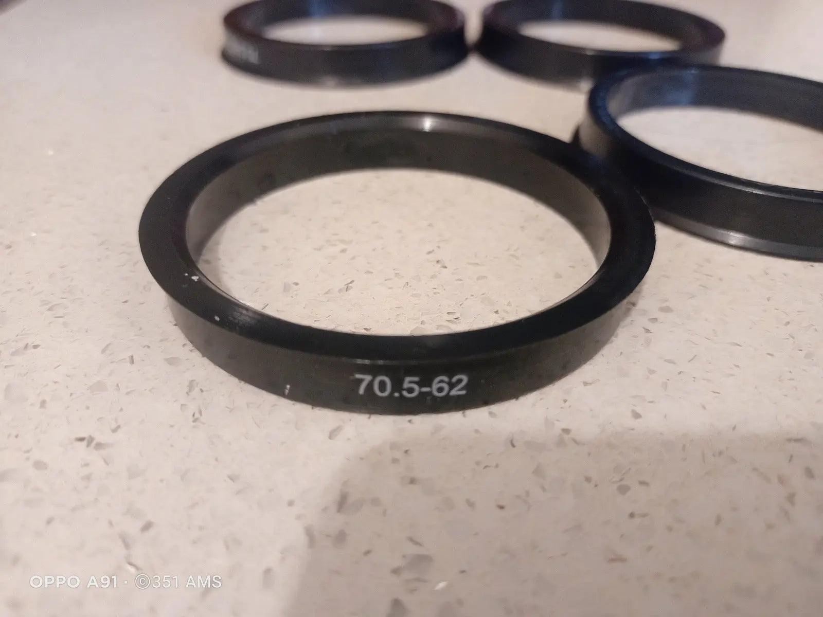 Hub Rings 62mm To 70.5mm Ford XR XT XW XY Falcon GT XA XB GS Bathurst ...