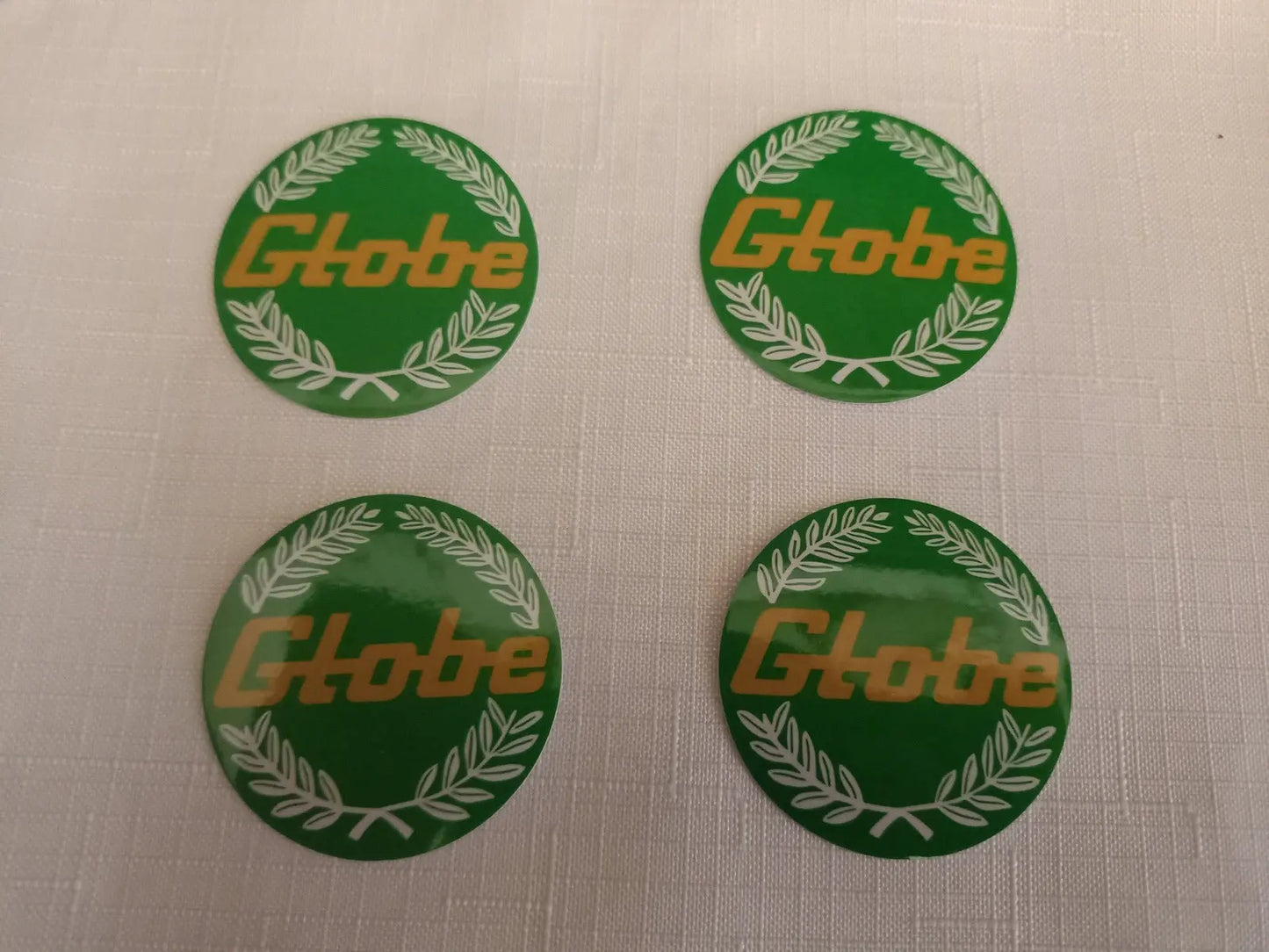 4x 45mm Bathurst Globe wheel Center Cap Decals Green XA XB GT GS XC cobra Fairmont