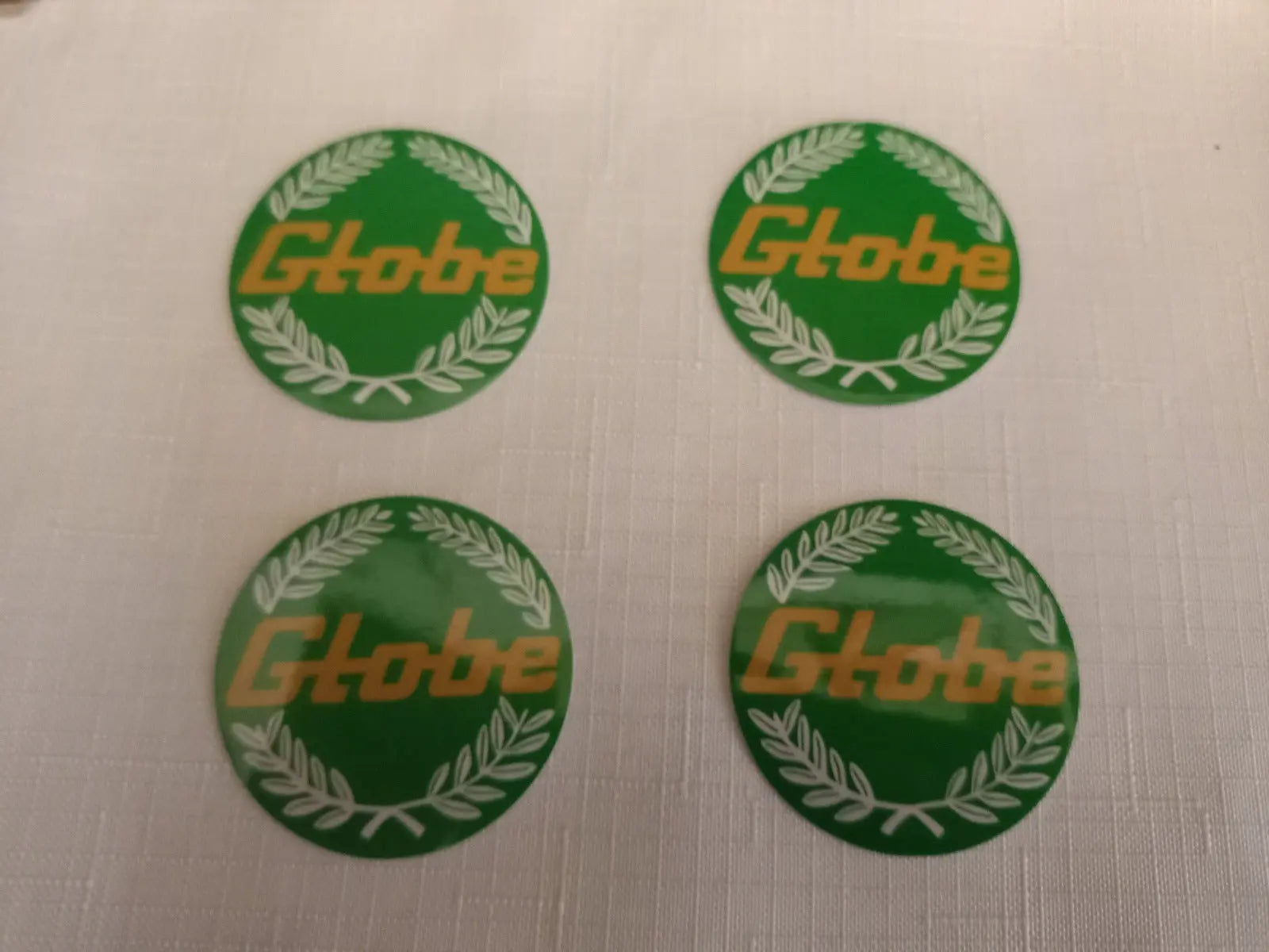 4x 45mm Bathurst Globe wheel Center Cap Decals Green XA XB GT GS XC cobra Fairmont