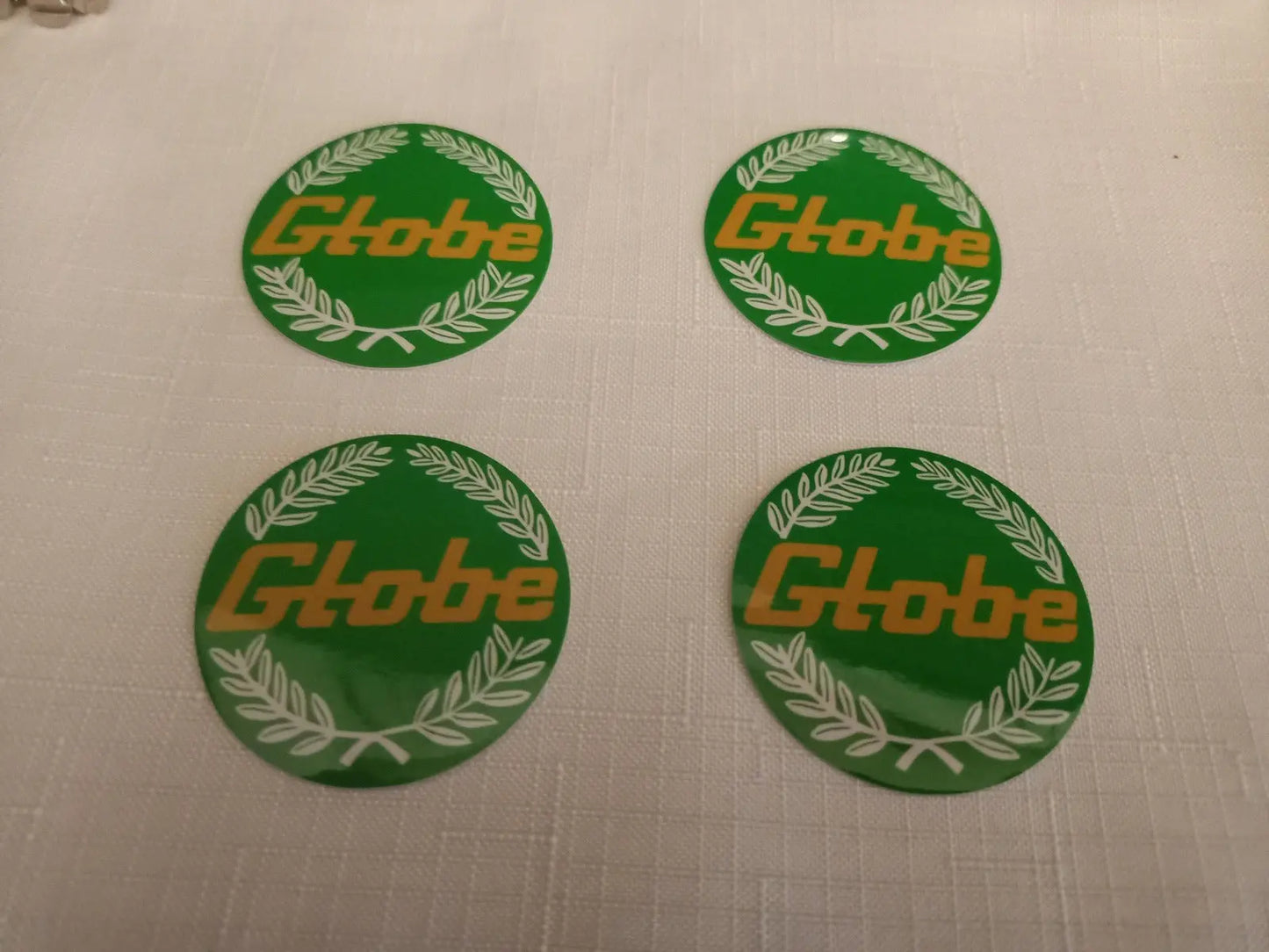 4x 45mm Bathurst Globe wheel Center Cap Decals Green XA XB GT GS XC cobra Fairmont