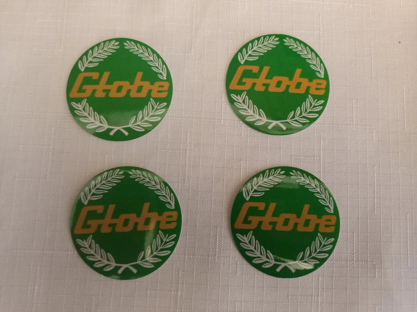 4x 45mm Bathurst Globe wheel Center Cap Decals Green XA XB GT GS XC cobra Fairmont