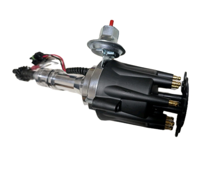 Ford 302 351 Cleveland V8 XW XY XA XB XC pro series electronic Ready-to-Run Distributor Billet with Black distributor cap