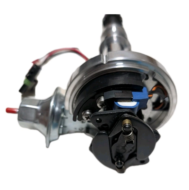 Ford 302 351 Cleveland V8 XW XY XA XB XC pro series electronic Ready-to-Run Distributor Billet with Black distributor cap