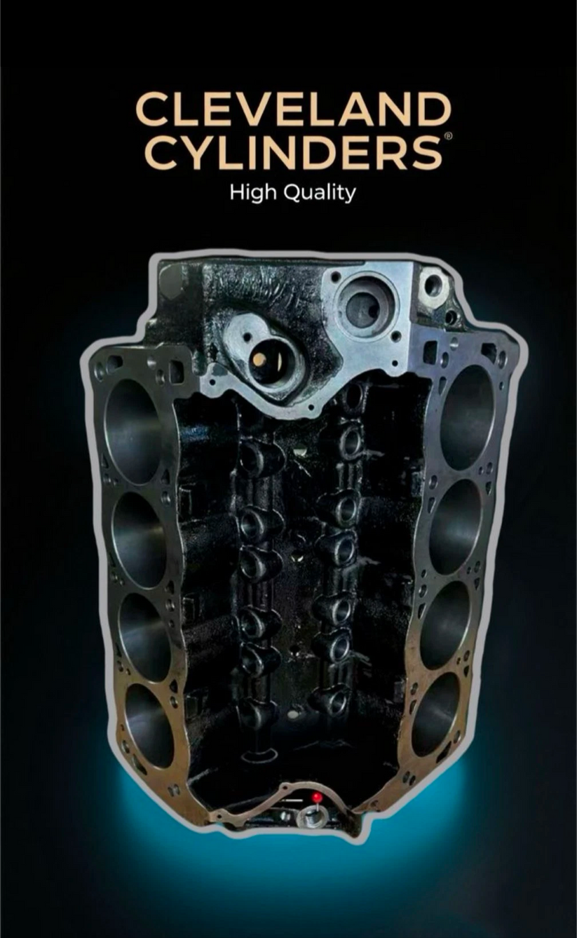Cleveland Engine Racks 351 Cleveland Engine Block 4.000 bore 9.2 deck height 4 bolt mains ...