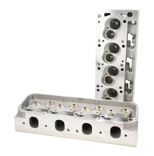 351 Cleveland Alloy Heads 2V 205cc intake runners 68cc chambers bare pair 302c 383 393 408 Cleveland cylinder heads