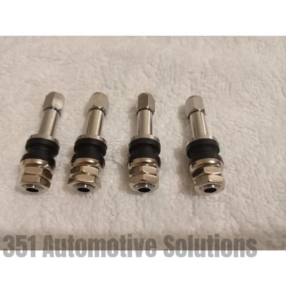 4x Chrome Tyre Valve For Alloy Wheels Bathurst Globe Simmons BBS Centerline