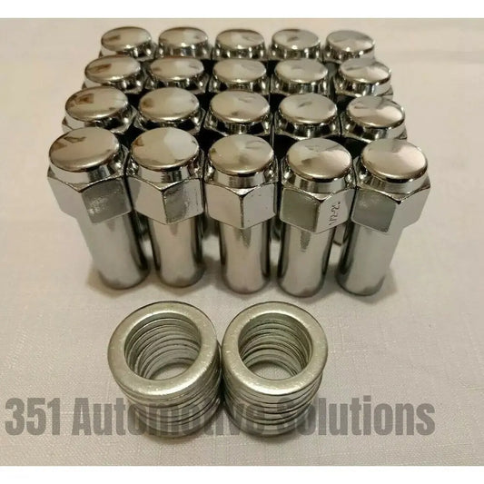 Ford 20 Weld Wheel Nuts & Washers Long Shank 1/2" UNF WE601-1416 XW XY XA XB XC